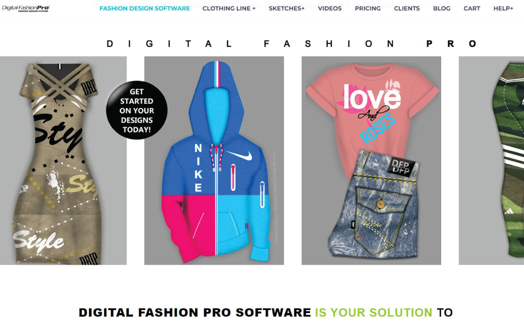 Digital fashion pro website