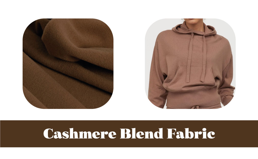Cashmere blend fabric for hoodie
