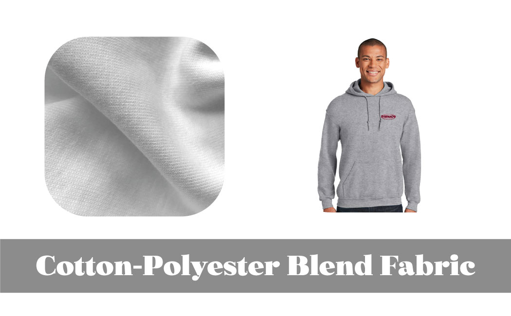 Cotton-polyester blend fabric for hoodie