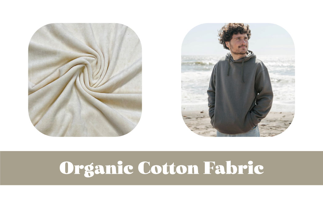Organic cotton fabric for hoodie and sweatshirt