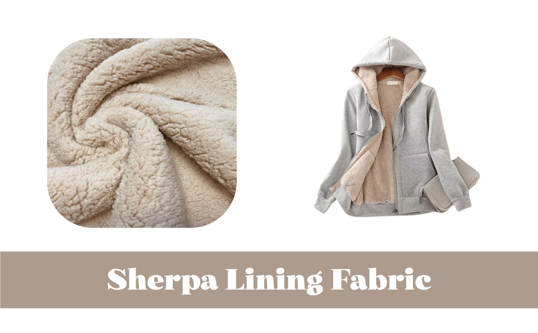 Sherpa lining fabric for hoodie