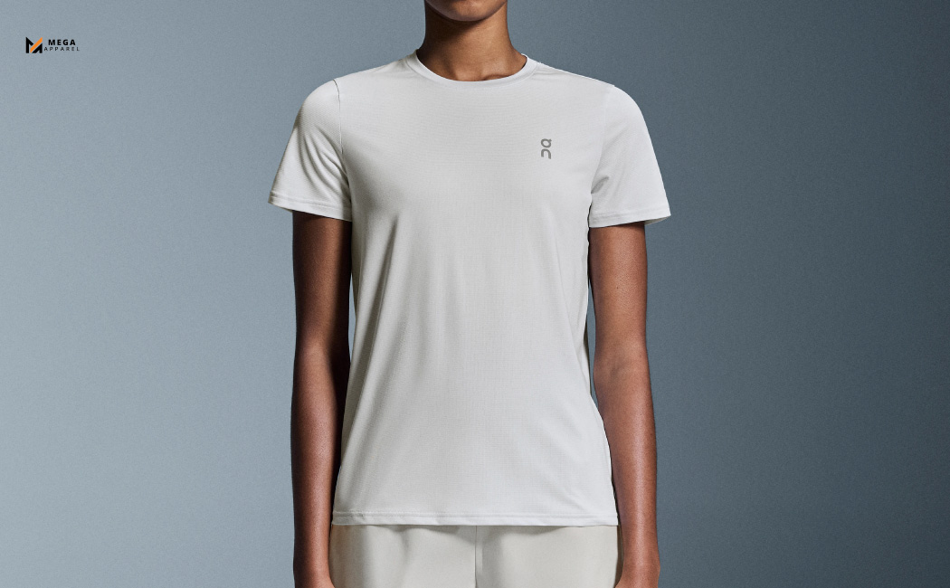 Women basic plain white t-shirt