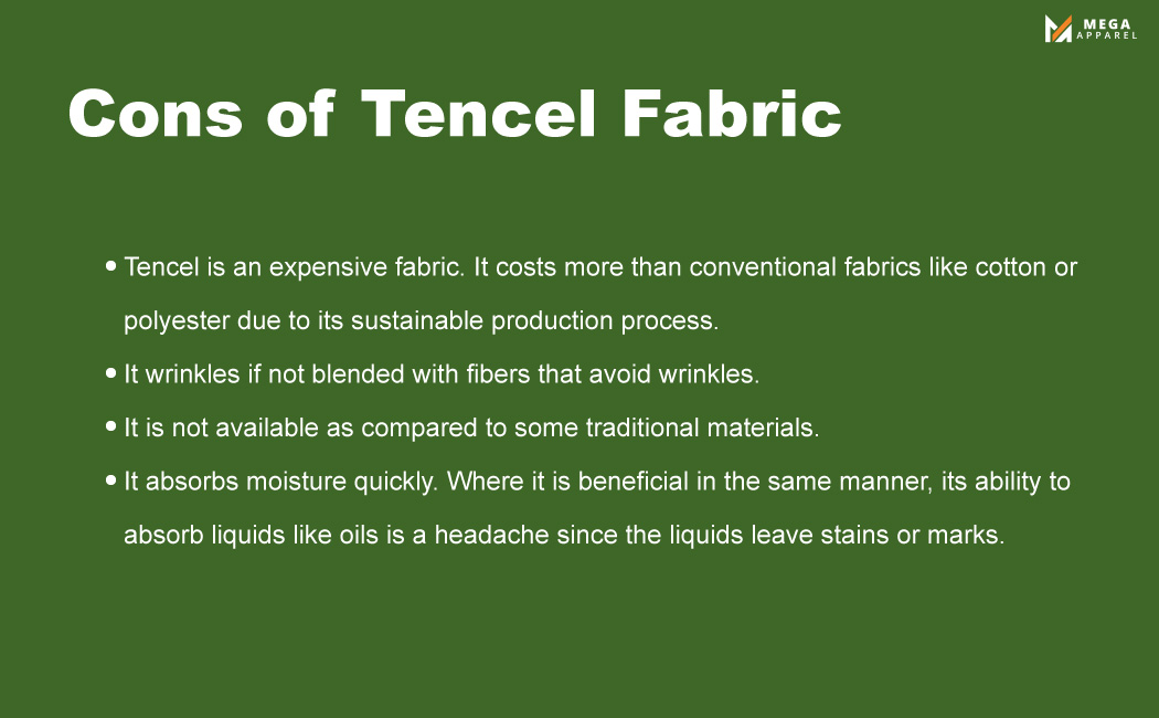 Tencel fabric disadvantages