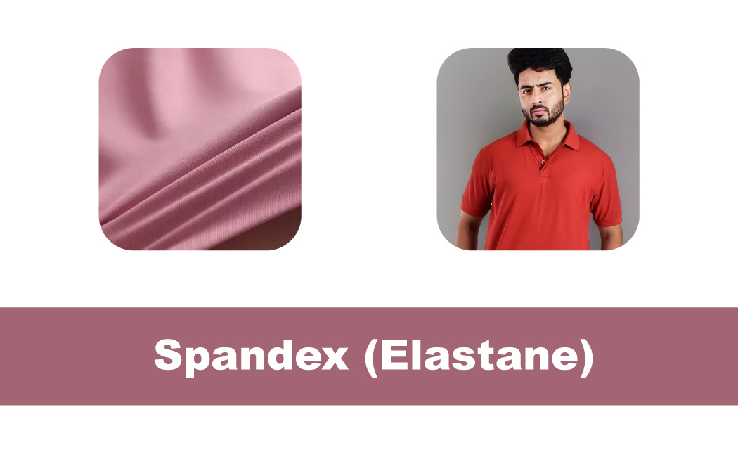 Spandex golf polo material