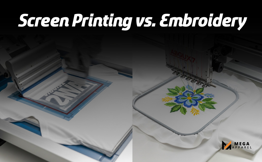Embroidery vs screen printing guide
