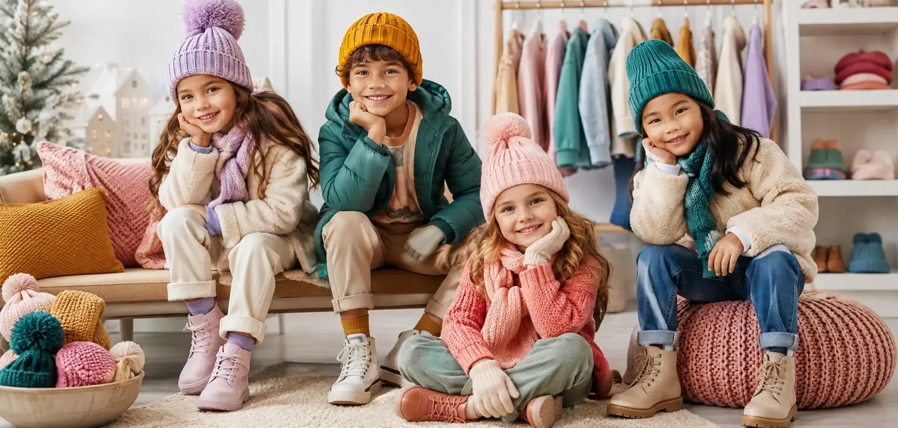 Kids beanies and hats