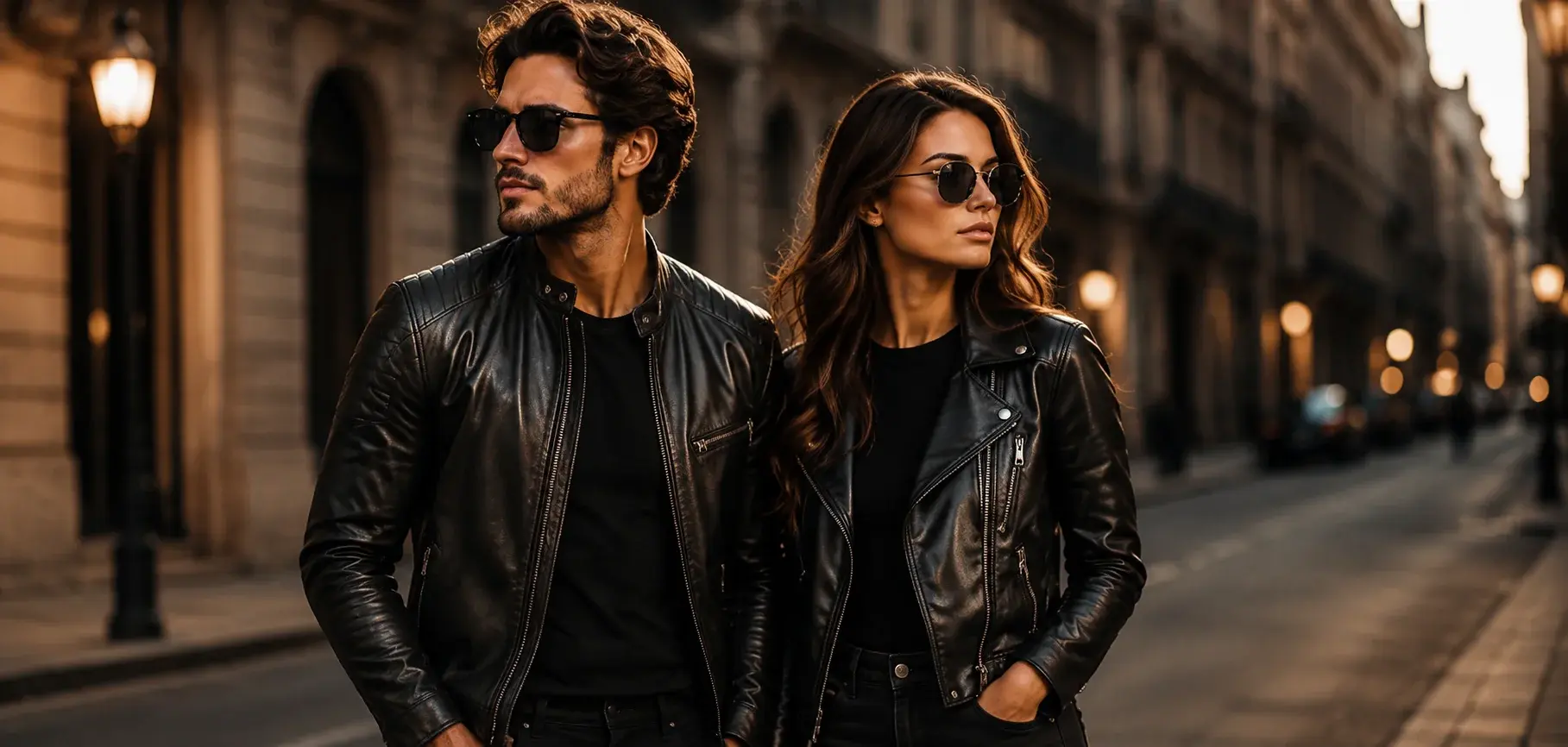 Men leather jacket