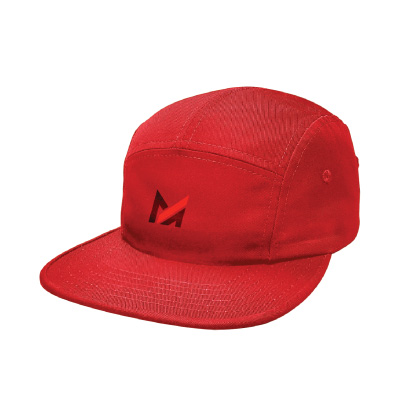 Custom 5 panel hat with Mega Apparel logo