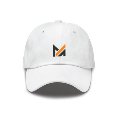 Custom baseball hat with Mega Apparel logo