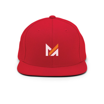  Custom Snapback hat with Mega Apparel logo