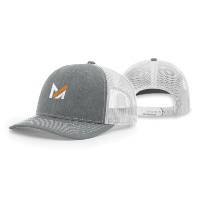 Custom trucker hat with Mega Apparel logo