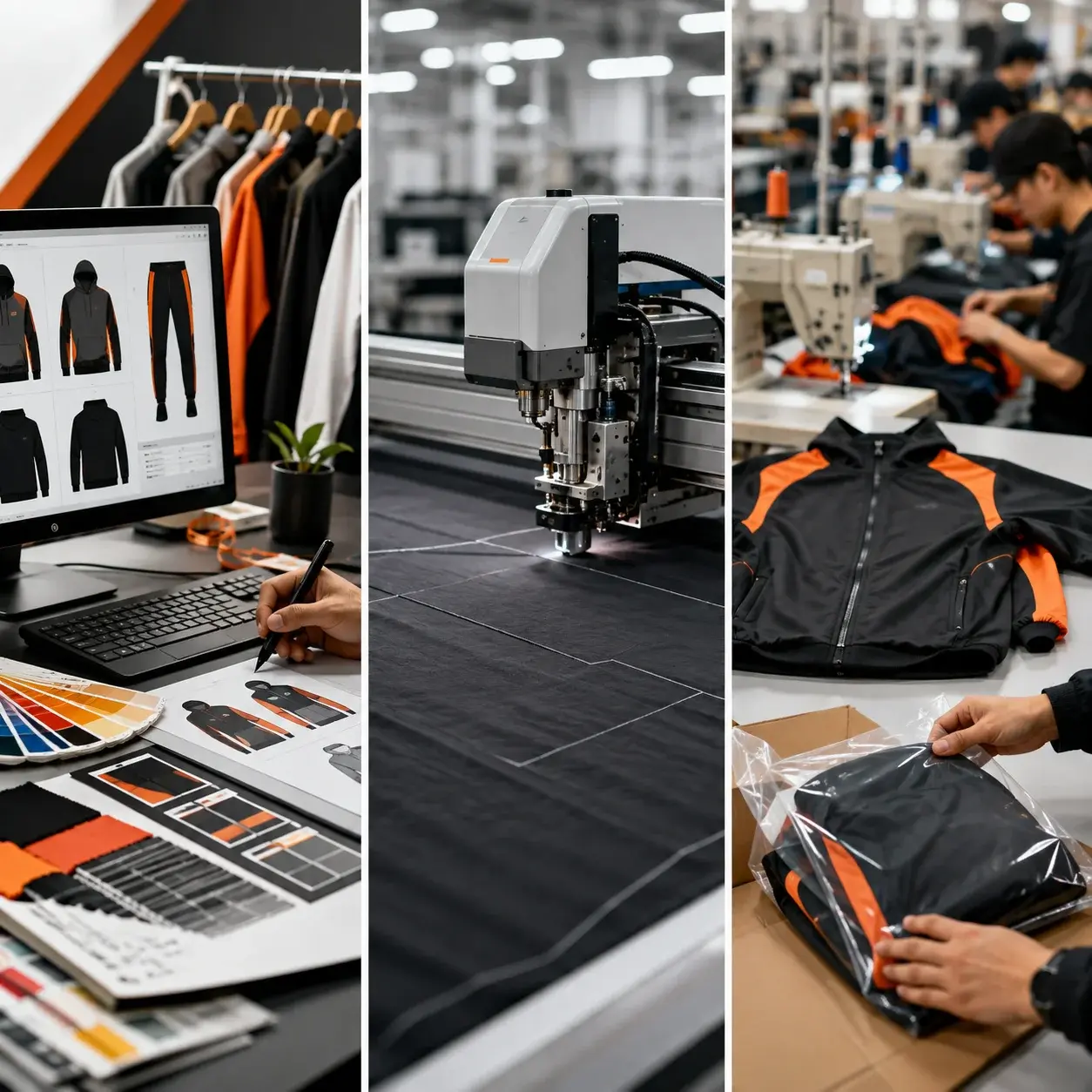 Garment manufacturing order process